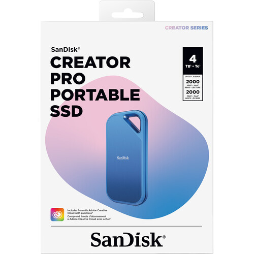 SanDisk 4TB Creator Pro Taşınabilir SSD (SDSSDE81C-4T00-G25)