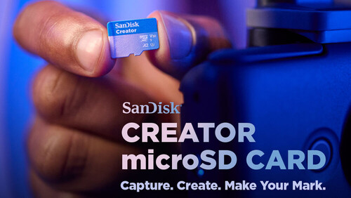 SanDisk 512GB 190MB/s Creator Series V30 UHS-II MicroSD Hafıza Kartı