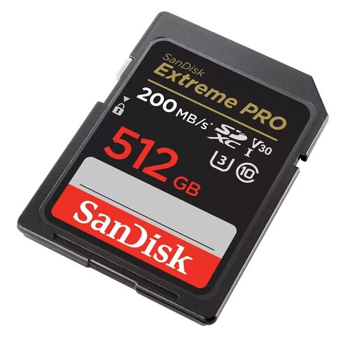 SanDisk 512GB 200mb/sn Extreme Pro V30 SDXC Hafıza Kartı