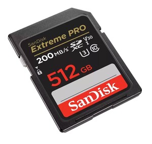 SanDisk 512GB 200mb/sn Extreme Pro V30 SDXC Hafıza Kartı - Thumbnail
