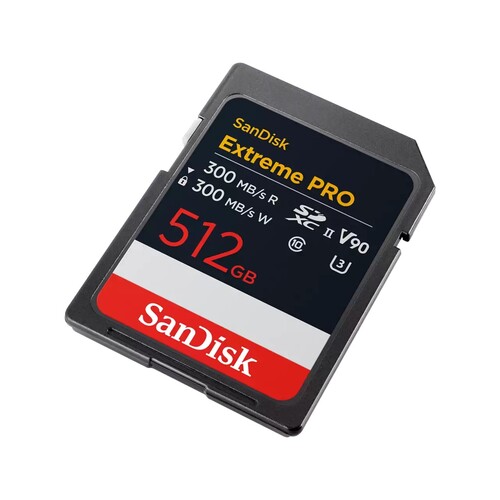 SanDisk 512GB 300MB/s Extreme PRO V90 SDXC UHS-II Hafıza Kartı (SDSDXDM-512G-GN4IN)