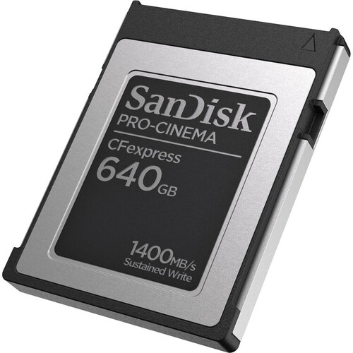 SanDisk 640GB PRO-Cinema CFexpress Type B Hafıza Kartı (SDCFEC-640G-GN4NN)