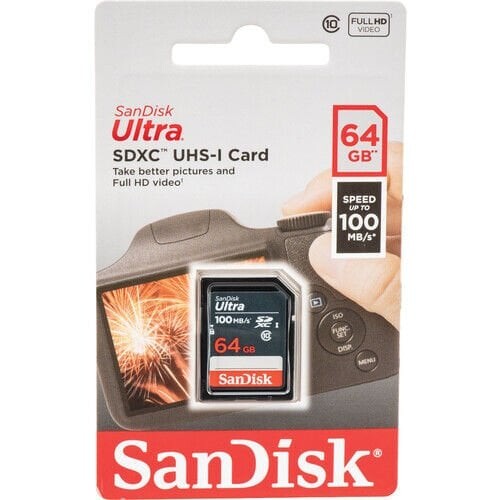 Sandisk 64GB 100mb/sn Ultra SDXC Hafıza Kartı