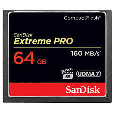 Sandisk 64GB 160mb/s Extreme Pro Compact Flash Kart - Thumbnail