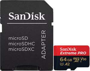 Sandisk - SanDisk 64GB 200MB/sn Extreme Pro MicroSD Hafıza Kartı