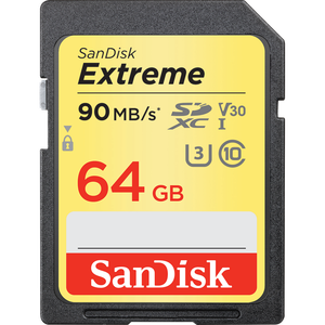 Sandisk - Sandisk Extreme 64GB 90-95Mb/s SD Hafıza Kartı