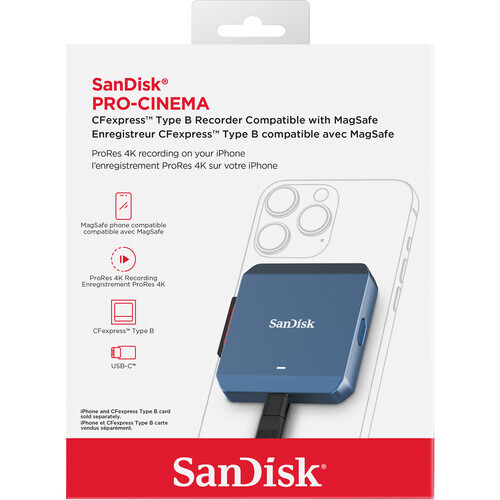 SanDisk PRO-CINEMA CFexpress Type B Kart Kayıt Cihazı (MagSafe Uyumlu)