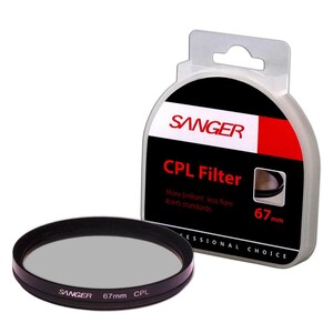 Sanger - Sanger 67mm CPL Polarize Filtre Sanger - Sanger 67mm CPL Polarize Filtre