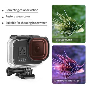 Sanger GO181 Gopro Hero 9 Black Kırmızı Filtre - Thumbnail