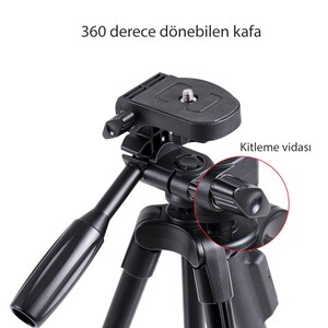 Sanger SG-3510R Kumandalı Mobil Youtuber Tripod - Thumbnail
