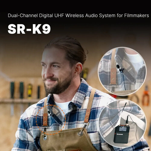 Saramonic K9 Digital DUO UHF Kablosuz Yaka Mikrofonu