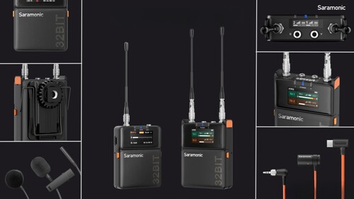 Saramonic K9 Digital DUO UHF Kablosuz Yaka Mikrofonu