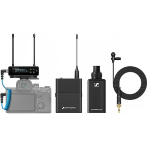 Sennheiser - Sennheiser EW-DP ENG SET Kamera Üstü Alıcılı Mikrofon Seti (1 El & 1 Yaka Mikrofonu İkili Set)
