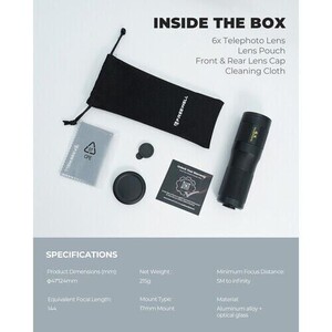 SHERPA 17mm mount 6x Telephoto Lens - Thumbnail