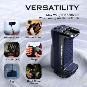 SHERPA SERIES VERSATILE BLUETOOTH SMARTPHONE SELFIE GRIP - Thumbnail