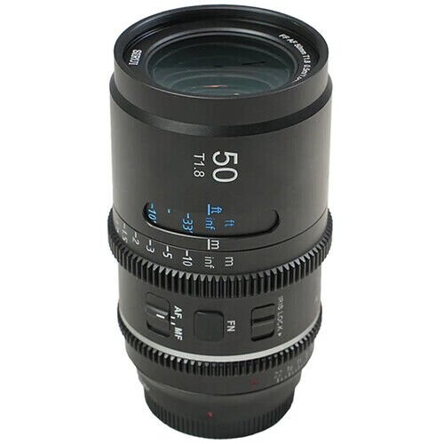 Sirui Astra Series AF 50mm T1.8 1.33x Full Frame Blue Flares Anamorphic Sony E Mount Lens