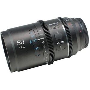Sirui Astra Series AF 50mm T1.8 1.33x Full Frame Blue Flares Anamorphic Sony E Mount Lens - Thumbnail