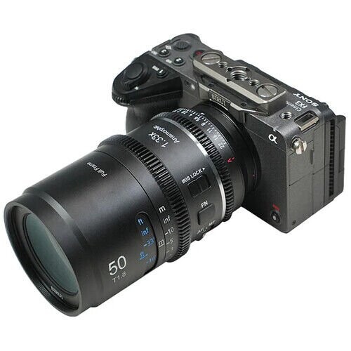 Sirui Astra Series AF 50mm T1.8 1.33x Full Frame Blue Flares Anamorphic Sony E Mount Lens