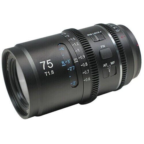 Sirui Astra Series AF 75mm T1.8 1.33x Full Frame Blue Flares Anamorphic Nikon Z Mount Lens