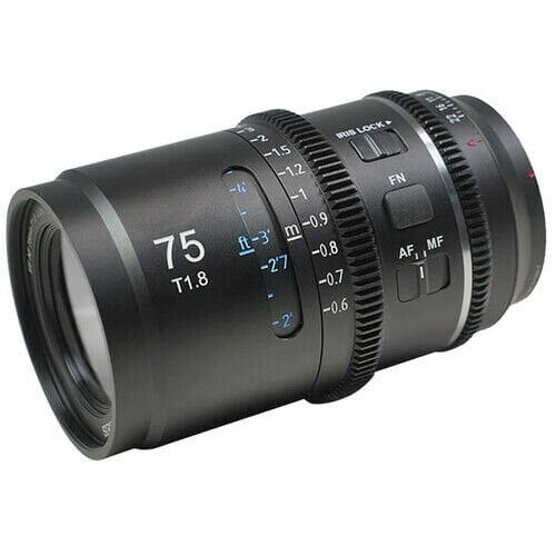 Sirui Astra Series AF 75mm T1.8 1.33x Full Frame Blue Flares Anamorphic Sony E Mount Lens