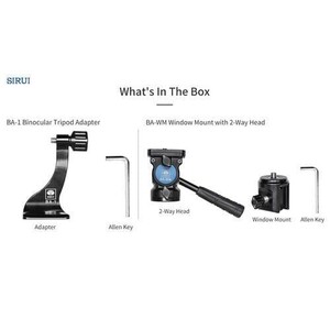 Sirui - Sirui BA-WM Araç Camı Montaj Kiti (2 Yönlü Kafa ile) (1)