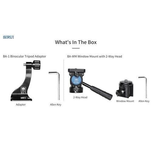 Sirui BA-WM Araç Camı Montaj Kiti (2 Yönlü Kafa ile)