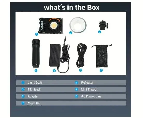 SIRUI CX150 150W Bi-Color LED Video Işığı - Thumbnail