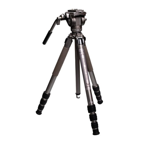 Sirui GT04+GT5 Pilot Series Video Tripod Kiti (Metalik Gri)