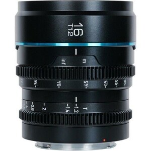 Sirui Nightwalker 16mm T1.2 S35 Cine Lens (X Mount, Siyah) - Thumbnail