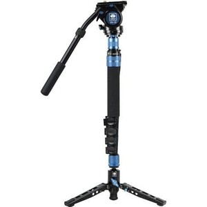 Sirui - Sirui P-325FS+VH-10 Karbon Fiber Video Monopod Kiti
