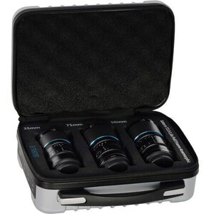 Sirui Saturn 35, 50, 75mm T2.9 1.6x Full-Frame Anamorfik Lens Seti (E Mount, Mavi Flare) - Thumbnail