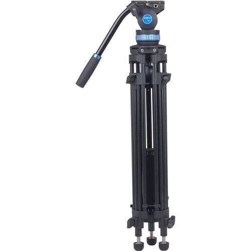 Sirui SH-15 60 mm Akışkan (Fluid) Kafa Alüminyum Video Tripod Kit – 8–12 kg Taşıma Kapasitesi