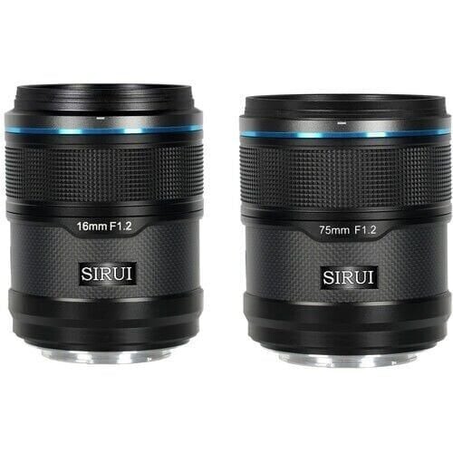 Sirui Sniper 16mm & 75mm F1.2 Lens Kiti (E Mount, Siyah)