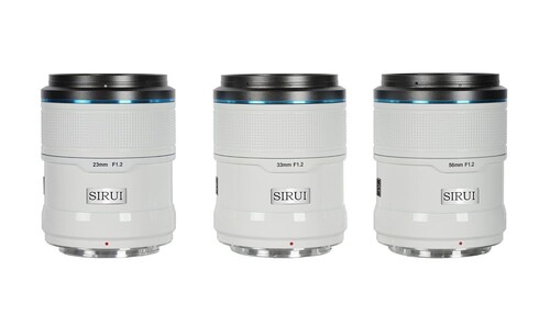 Sirui Sniper 23mm, 33mm & 56mm F1.2 Lens Kiti (E Mount, Beyaz)