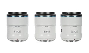 Sirui Sniper 23mm, 33mm & 56mm F1.2 Lens Kiti (E Mount, Beyaz) - Thumbnail