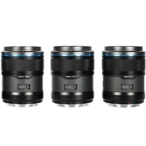 Sirui Sniper 23mm, 33mm & 56mm F1.2 Lens Kiti (E Mount, Siyah) - Thumbnail