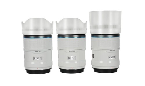 Sirui Sniper 23mm, 33mm & 56mm F1.2 Lens Kiti (X Mount, Beyaz)