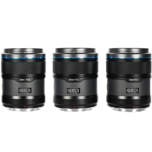 Sirui Sniper 23mm, 33mm & 56mm F1.2 Lens Kiti (Z Mount, Siyah)