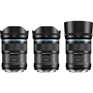 Sirui Sniper 23mm, 33mm & 56mm F1.2 Lens Kiti (Z Mount, Siyah) - Thumbnail