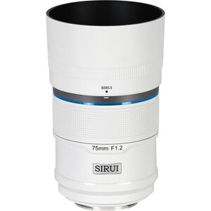 Sirui Sniper 75mm F1.2 APS-C/S35 Auto-Focus Lens (E Mount, Beyaz) - Thumbnail