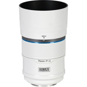 Sirui Sniper 75mm F1.2 APS-C/S35 Auto-Focus Lens (X Mount, Beyaz) - Thumbnail