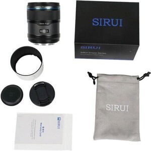 Sirui Sniper 75mm F1.2 APS-C/S35 Auto-Focus Lens (X Mount, Siyah) - Thumbnail