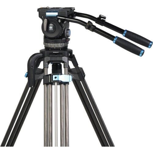 Sirui SQ100+VHS18 Profesyonel Karbon Fiber Video Tripod Kiti