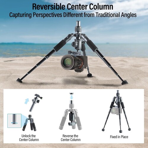 Sirui TT-50 Compact Mini Masaüstü Tripodu (Mat Gri)