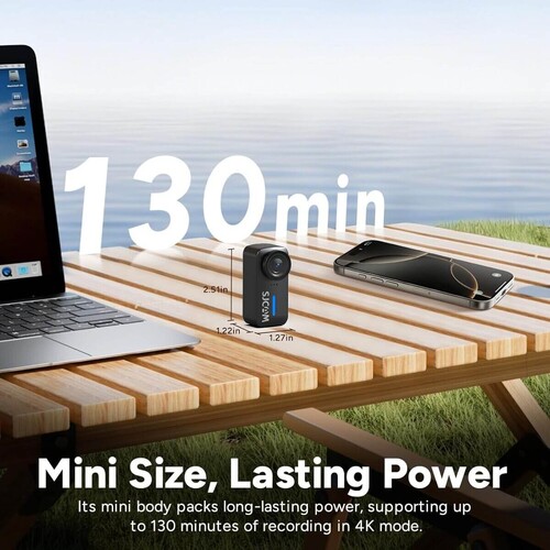 SJCAM C110+ 4K Manyetik Montajlı Pocket Aksiyon Kamerası (78g)