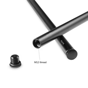 SmallRig 1054 2 adet 15mm Siyah Alüminyum Alaşımlı Çubuk (M12-40cm) - Thumbnail