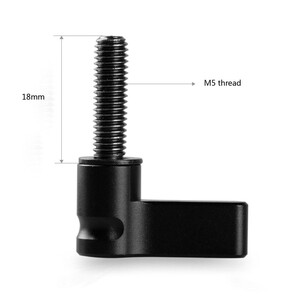 SMALLRİG - SmallRig 1837 Siyah Cırcırlı Kanatlı Somun M5 Dişli (18mm), 1 Adet