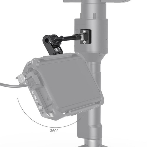 SmallRig 2889 DJI RONIN-S / SC ZHIYUN CRANE 2S / 3 / 3S / WEEBILL-S / MOZA AirCross 2 Gimbalar için Ayarlanabilir Monitör Kolu