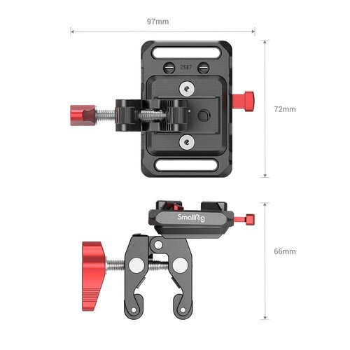SmallRig 2989 Yengeç Şekilli Kelepçeli Mini V Montajlı Akü Plakası