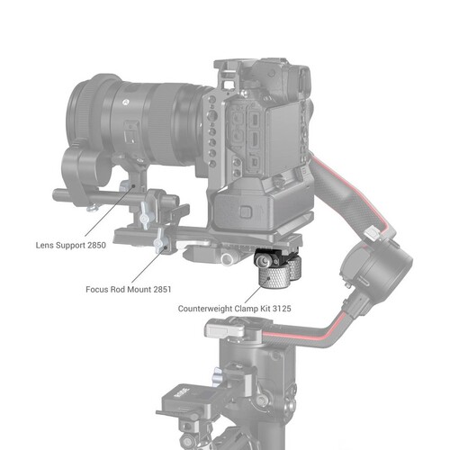SmallRig 3031B DJI RS 2 Ronin-S Gimbal için Hızlı Çıkarma Plakası